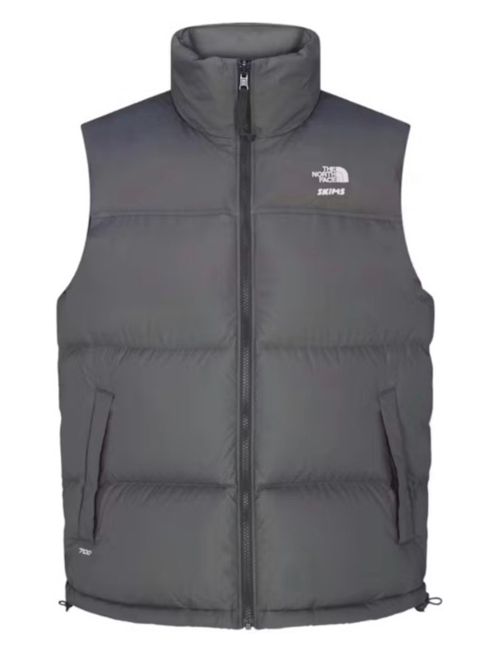 🩶🖤 The North Face x SKIMS 1996 Retro Nuptse Vest | Gunmetal | XL | NWOT